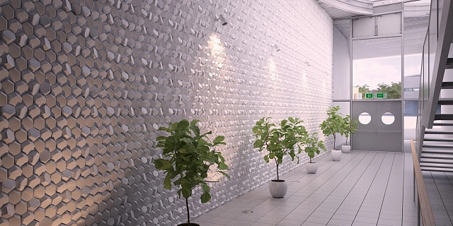 Гипсовая 3D Панель "СОТЫ"